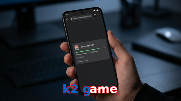Main screen of K2 Game apk page for PK players