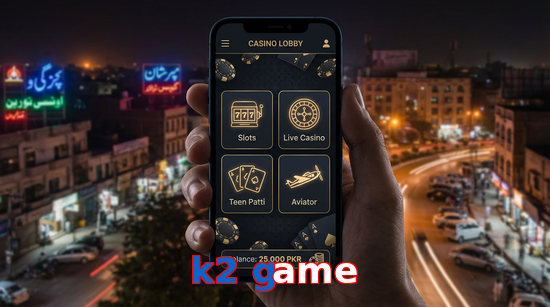 Main screen of K2 Game app page for PK players