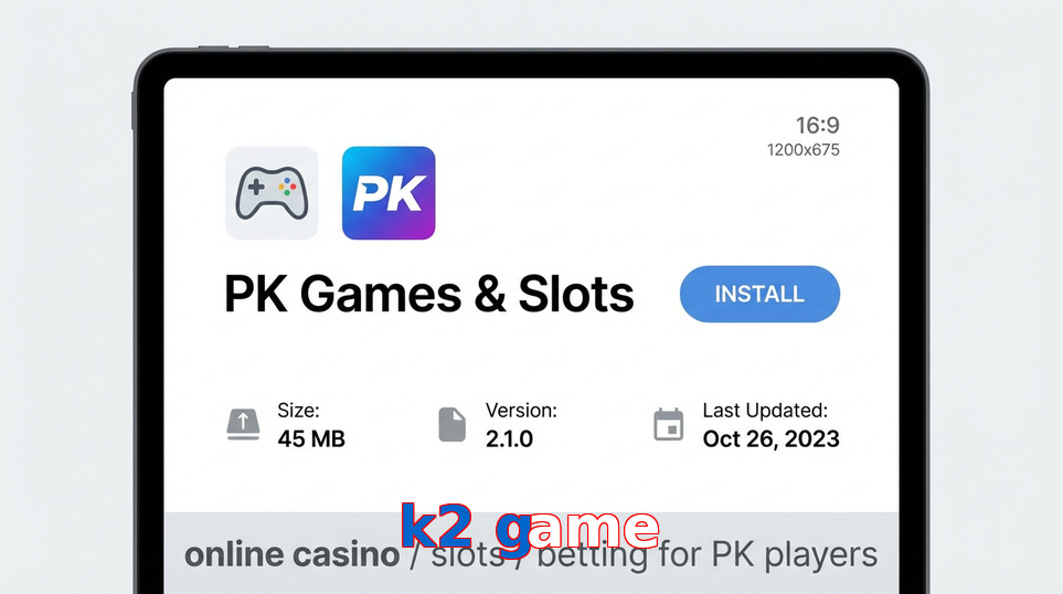 Game list for K2 Game gameapk section