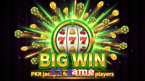 Big win animation on K2 Game slot game